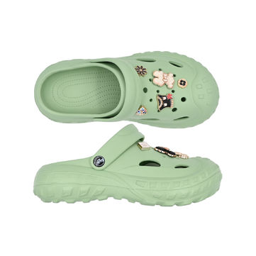 SANDÁLE CLOGS W GREEN/TEDDY BEAR